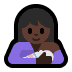 🤱🏿 breast-feeding: dark skin tone display on Windows